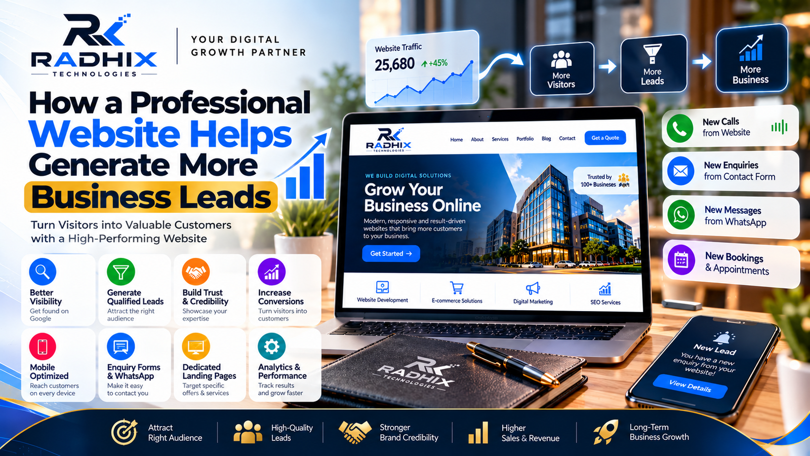 How a Professional Website Helps Generate More Business Leads